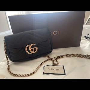 GG Marmont matelassé leather super mini